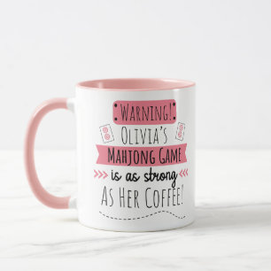 Funny Personalized Mahjong  Mug