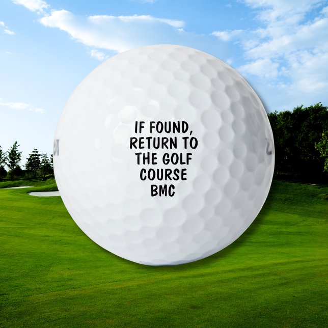 Funny Personalized Monogram Lost Golf Ball Saying (Creator Uploaded)