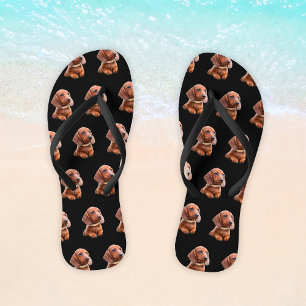 Funny Personalized Pet Photo Flip Flops