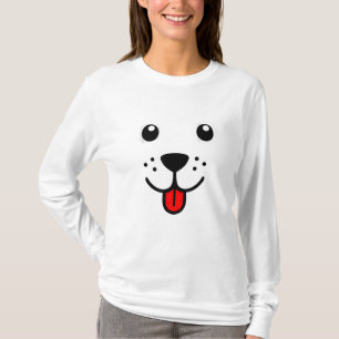 Funny Pet Animal Dog Puppy Happy Emoticon Face T-Shirt