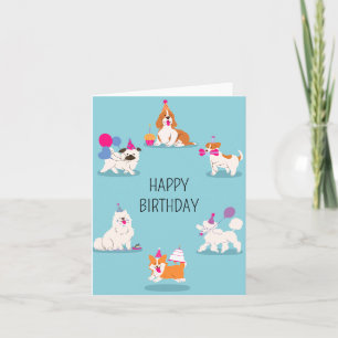 Funny Pet birthday party  Card