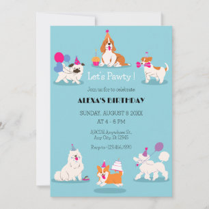 Funny Pet birthday party Invitation