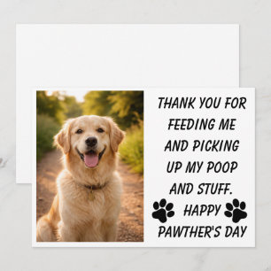 Funny Pet Dad Father’s Day Humorous Dog & Cat Holiday Card