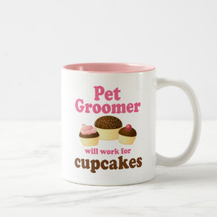 Funny Pet Groomer Two-Tone Coffee Mug