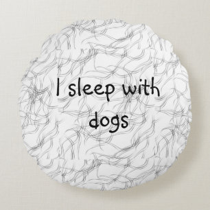 Funny Pet hair Round Cushion