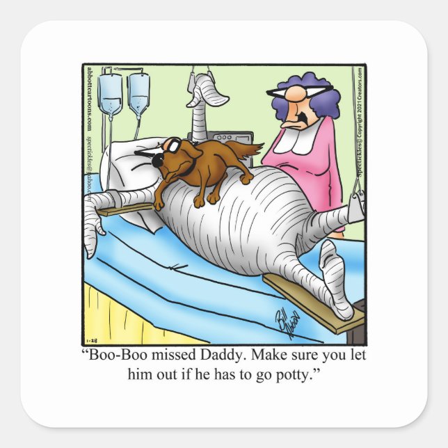 Funny Pet Humour Stickers (Front)