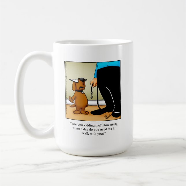Funny Pet Owner’s Day Coffee Mug (Left)