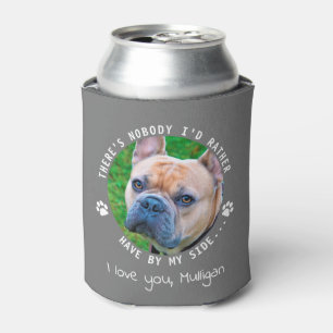 Funny Pet Photo Personalised Dog Dad Can Cooler