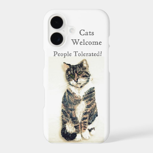 Funny Pet Quote Tabby Cat (Back)