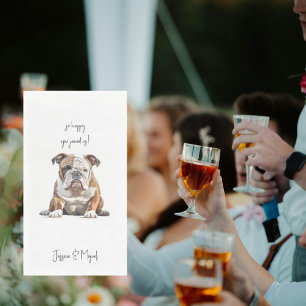 Funny Pet Wedding  Napkin