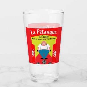 funny Pétanque gifts Glass