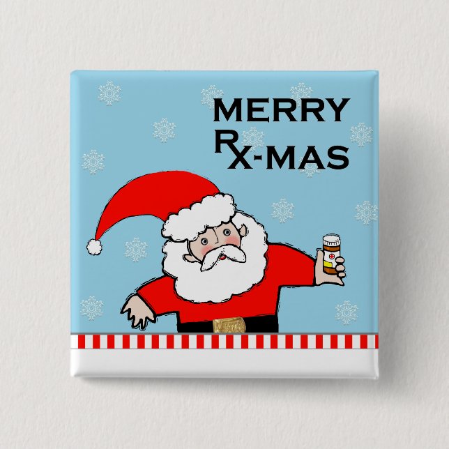 Funny Pharmacist 15 Cm Square Badge (Front)