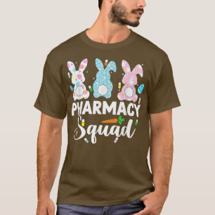 Funny Pharmacist Bunny Pharmacy Squad Easter Day T-Shirt