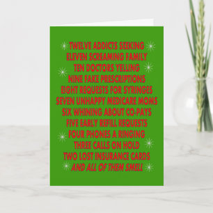 Funny Pharmacist Christmas Cards