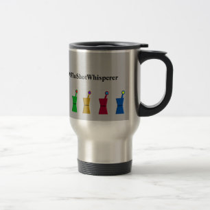Funny Pharmacist Flu Shot Whisperer Grey Travel Mug
