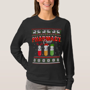 Funny Pharmacy Crew Funny Pills Merry Christmas Ug T-Shirt