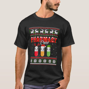 Funny Pharmacy Crew Funny Pills Merry Christmas Ug T-Shirt