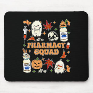 Funny Pharmacy Squad Halloween Pharmacist Tech Cow Mouse Mat