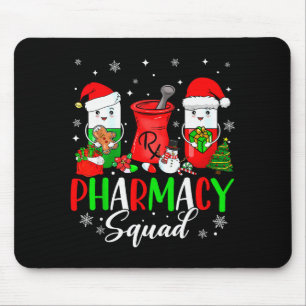 Funny Pharmacy Tech Squad Christmas Matching Holid Mouse Mat
