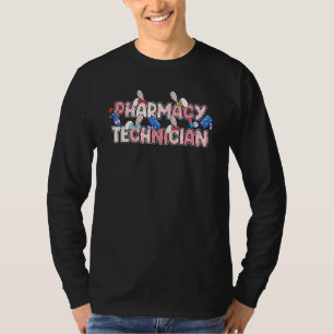 Funny Pharmacy Technician Bunny Pharmacist Happy E T-Shirt