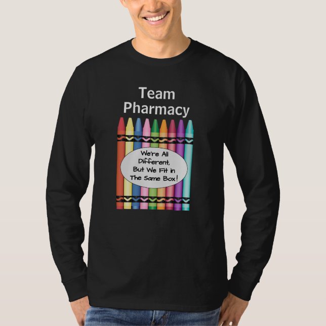 Funny Pharmacy Technician Long Sleeve Shirt Team  (Front)