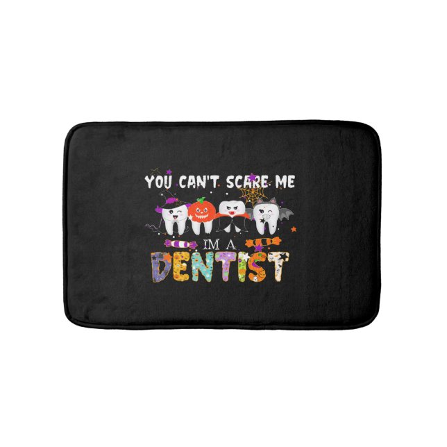 Funny Pharmacy Technician Pharmacist Halloween Cop Bath Mat (Front)