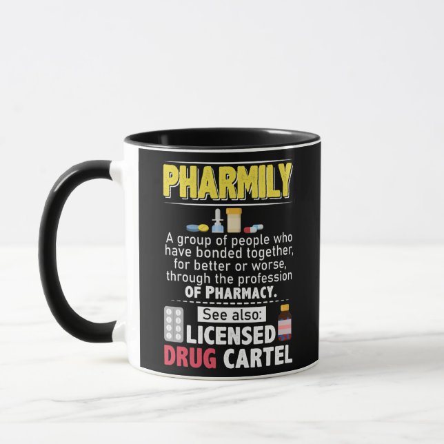 Funny Pharmacy Technician Pharmacist Jokes  Mug (Left)