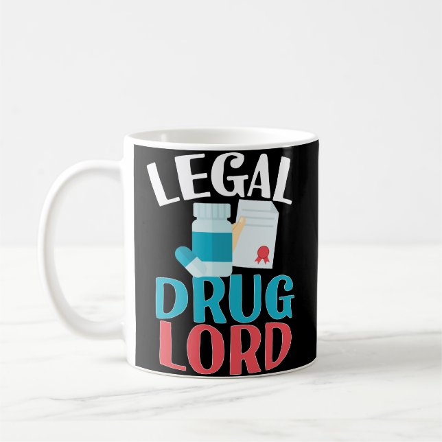 Funny PharmD New Pharmacist Graduation Coffee Mug (Left)