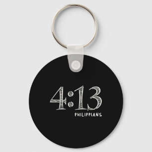 Funny Philippians 4 13 Jesus Christian On Strength Key Ring