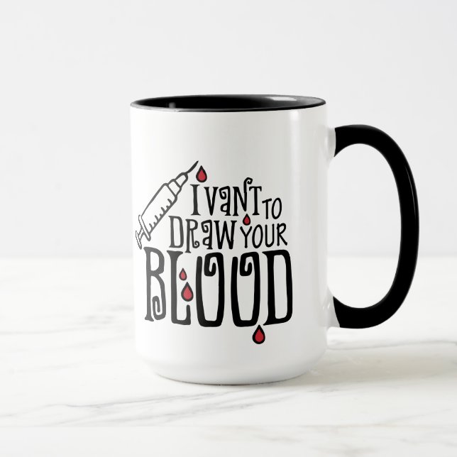 Funny Phlebotomist Phlebotomy Mug (Right)