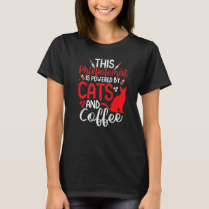 Funny Phlebotomy Phlebotomist Nurse Funny Cat Love T-Shirt