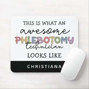 Funny Phlebotomy Technician awesome PBT Mouse Mat