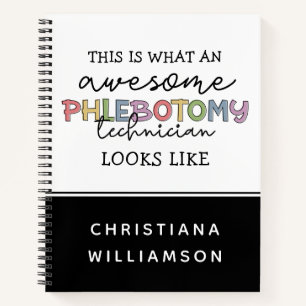 Funny Phlebotomy Technician awesome PBT Notebook