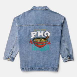 Funny Pho Each Other Denim Jacket