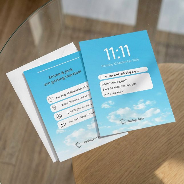 Funny Phone Lock Screen save the date Invitation (Funny Phone Lock Screen save the date Invitation)