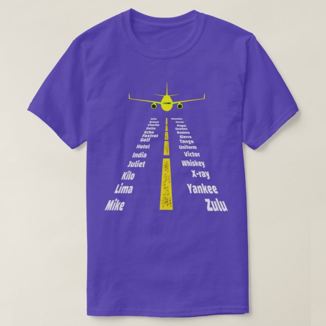 Funny Phonetic AlphabetTShirt 1  T-Shirt (Design Front)