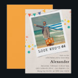 Funny Photo 44th birthday invitations Men<br><div class="desc">Funny Photo 44th birthday invitations Men</div>