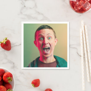 Funny Photo Birthday Celebrant  Napkin