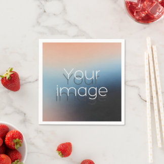 Funny Photo Birthday Napkins | Add Face & Custom