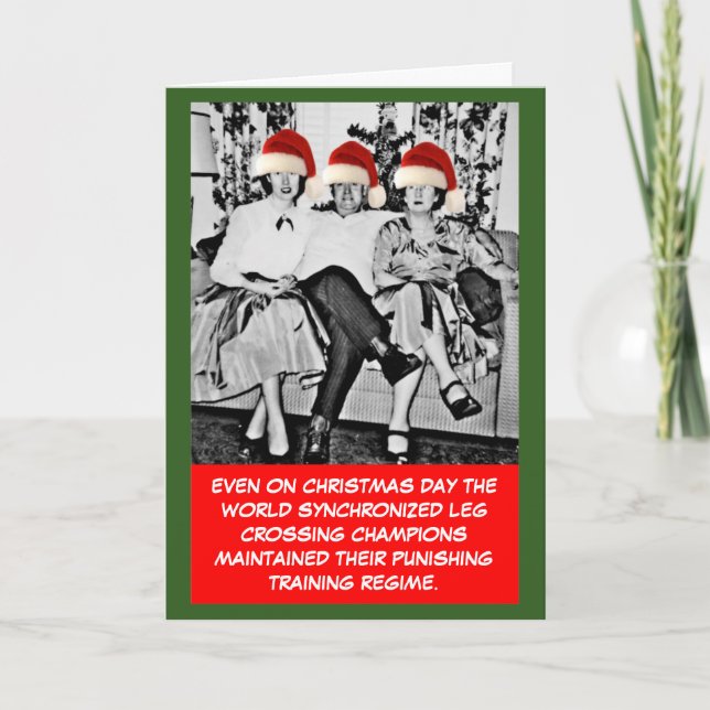 Funny photo Christmas Holiday Card (Front)
