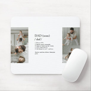 Funny Photo Collage Mousepad with Dad Definitions