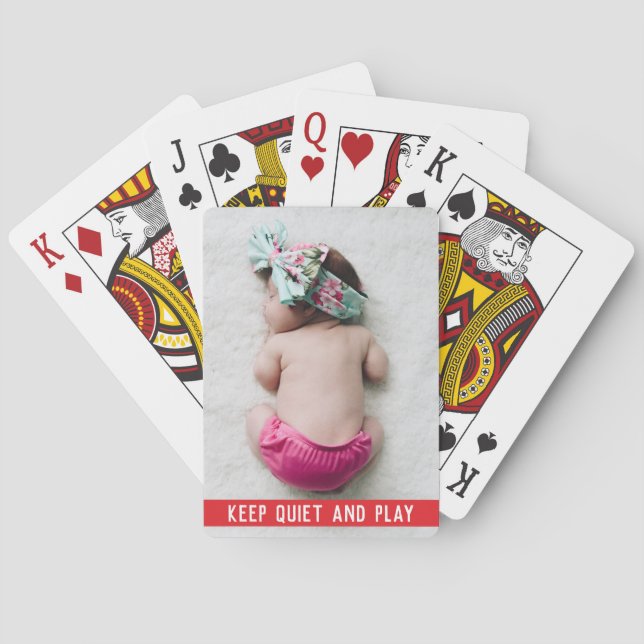 Funny Photo Custom Playing Cards Personalised (Back)