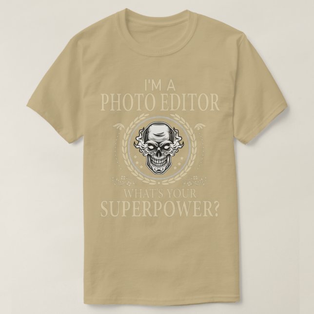 Funny Photo Editor Awesome Cool T-Shirt (Design Front)