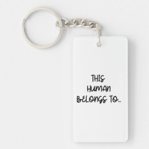 Funny Photo From Cat This Human Belongs To Key Ring