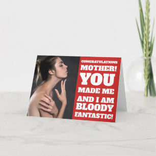 Funny Photo Greeting Card For Mother's Day