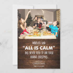 Funny Photo Holiday Christmas Greeting Card