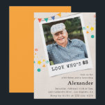 Funny Photo Men 88th birthday invitations<br><div class="desc">Look who is 88 - Funny Photo 88th birthday invitations Men</div>