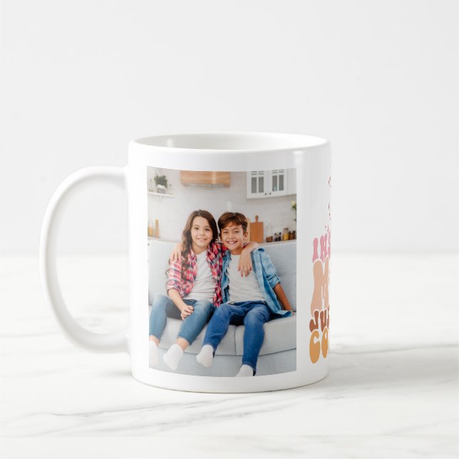 Funny Photo Mother's Day Gift Coffee Mug (Left)