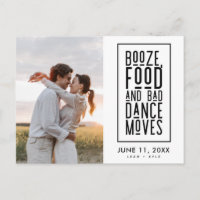 Funny Photo QR Code Wedding Save the Date