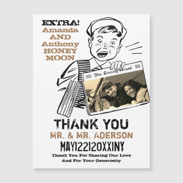 Funny photo thank you (Front)